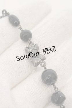 画像3: BPN / クラウンブレスレット￥  ブラック×ガンメタ O-26-01-09-017-GO-AC-IG-OS