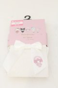 m petit by misako / サンリオコラボオーバーニーソックス M~L シロ マイメロディ O-26-01-09-021-LO-ZA-IG-OS