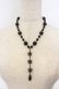 画像1: BPN / 連クラウンビーズネックレス  ブラック×ガンメタ O-26-01-09-028-GO-AC-IG-OS (1)