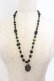 画像1: BPN / クラウンビーズネックレス  ブラック×ガンメタ O-26-01-09-029-GO-AC-IG-OS (1)