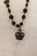 画像2: BPN / クラウンビーズネックレス  ブラック×ガンメタ O-26-01-09-029-GO-AC-IG-OS (2)
