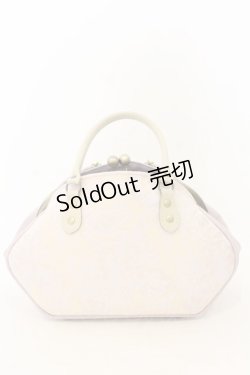 画像2: limboussole / ピンクフラワージャガードのティアードコルセットバルトゥリバッグ  ピンクラベンダー O-26-01-09-003-0-BG-IG-OS