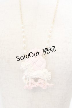 画像2: PM:l / カルーセルネックレス  シロ×ピンク O-26-01-09-032-0-AC-IG-OS