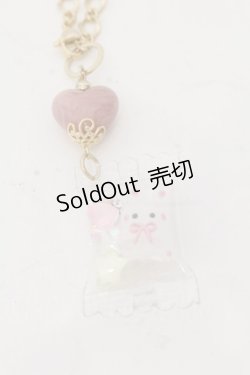 画像2: りとるころん / ハートキーホルダー  ピンク×ゴールド うさぎパッケージ O-26-01-09-038-0-AC-IG-OS