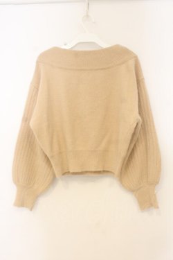 画像2: an another angelus / 袖口パールアンゴラニットプルオーバー  グレー O-26-01-10-032-CA-TO-IG-OS