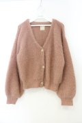 F&A / フレームローズ釦シュガーラメカーディガン  ピンクブラウン O-26-01-10-034-LO-TO-IG-OS