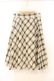 画像2: Fi.n.t / ダブルビット使いチェックプリーツスカート  アイボリー O-26-01-10-036-CA-SK-IG-OS (2)