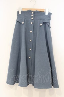 画像1: F&A / フロントレースアップフレアースカート  ブルーグレー O-26-01-10-037-LO-SK-IG-OS