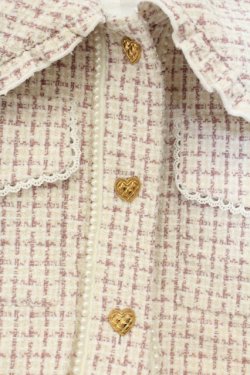 画像2: LIZ LISA / ツイードブルゾン  ピンク O-26-01-10-044-LO-JA-OW-OS