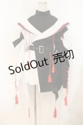 IRO+IRO / 重ね着風和袖オフショルトップス M-LL ブラックｘホワイト O-26-01-10-046-LO-JA-YM-OS