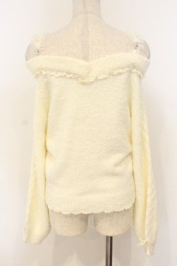 画像4: LIZ LISA / ビジュストラップオフショルニット  シロ O-26-01-10-048-LO-TO-OW-OS