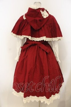 画像3: Favorite / 赤ずきんとおおかみの童話ワンピースセット M~L ワイン×シロ O-26-01-10-053-LO-OP-OW-OS