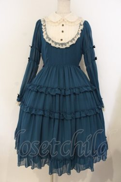 画像1: Innocent World / 大人アリスシフォンドレス M ブルーグリーン O-26-01-10-056-IW-OP-YM-OS