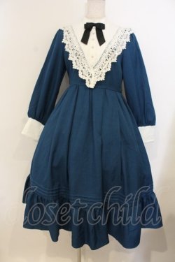 画像1: axes femme kawaii / クラシックドールワンピース M ブルーグリーン O-26-01-10-060-AX-OP-YM-OS