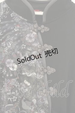 画像2: Qutie Frash / チャイナ着物袖カットソー  ブラック O-26-01-10-001-QU-TO-YM-OS