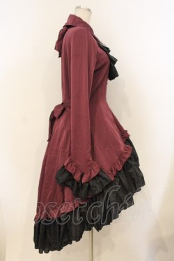 画像3: MARBLE / ゴシック調ダイヤカットタイ付きブラウス型ワンピース  パープル O-26-01-10-064-GO-OP-OW-OS