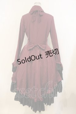 画像5: MARBLE / ゴシック調ダイヤカットタイ付きブラウス型ワンピース  パープル O-26-01-10-064-GO-OP-OW-OS