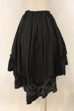 画像3: MARBLE / 前短・後長ロングスカート  ブラック O-26-01-10-066-GO-SK-OW-OS