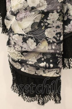 画像3: Qutie Frash / 和柄コルセットオーバースカート  カーキグリーン O-26-01-10-067-QU-SK-OW-OS