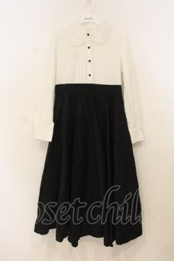 画像1: Favorite / バイカラーワンピース M~L シロ×クロ O-26-01-10-072-LO-OP-OW-OS