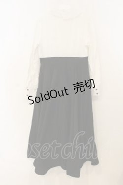 画像2: Favorite / バイカラーワンピース M~L シロ×クロ O-26-01-10-072-LO-OP-OW-ZT241