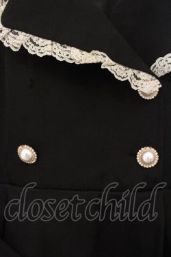 画像2: Rojita / キラキラパール配色テーラードワンピース F クロ O-26-01-10-077-LO-OP-OW-OS