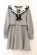 画像1: Rojita / セーラーカラービジュリボン付ワンピース  グレー O-26-01-10-078-LO-OP-OW-OS (1)