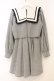 画像3: Rojita / セーラーカラービジュリボン付ワンピース  グレー O-26-01-10-078-LO-OP-OW-OS (3)