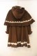画像4: axes femme kawaii / 童話の小公女コート M ブラウン O-26-01-10-080-AX-CO-OW-OS (4)