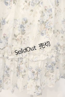 画像3: Victorian maiden / ロココブーケエプロンドレス  ブルー O-26-01-10-081-CL-OP-OW-OS