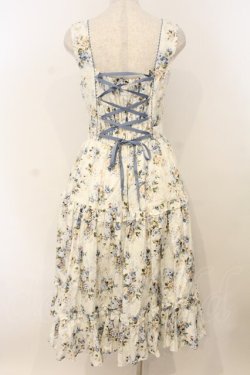 画像5: Victorian maiden / ロココブーケエプロンドレス  ブルー O-26-01-10-081-CL-OP-OW-OS