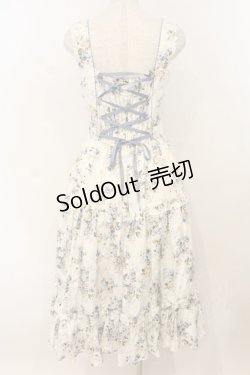 画像5: Victorian maiden / ロココブーケエプロンドレス  ブルー O-26-01-10-081-CL-OP-OW-OS