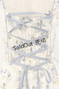 画像6: Victorian maiden / ロココブーケエプロンドレス  ブルー O-26-01-10-081-CL-OP-OW-OS