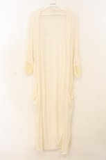 画像1: axes femme / カットロングトッパーカーディガン M アイボリー O-26-01-10-084-AX-TO-IG-ZT584 (1)
