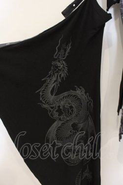 画像3: Qutie Frash / チャイナ着物袖カットソー  ブラック O-26-01-10-001-QU-TO-YM-OS