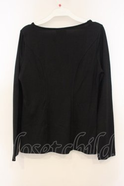 画像3: OZZ ANGELO / レース配色カットソー  ブラック O-26-01-10-011-OO-TO-OW-OS