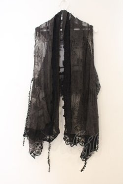 画像1: OZZ ANGELO / レースジレ  ブラック×チャコール O-26-01-10-012-OO-TO-OW-OS