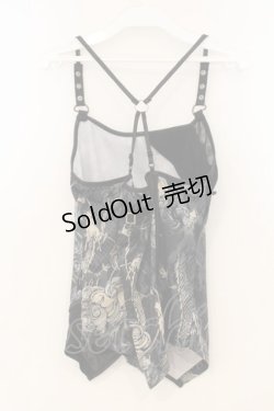 画像3: Ozz Croce / 和柄レースアップキャミソール  グリーン系 O-26-01-10-014-OO-TO-OW-OS