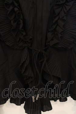 画像2: OZZ ANGELO / プリーツフリルボレロ  ブラック O-26-01-10-015-OO-TO-OW-OS