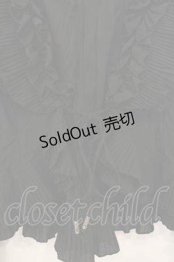 画像2: OZZ ANGELO / プリーツフリルボレロ  ブラック O-26-01-10-015-OO-TO-OW-OS