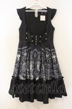 画像1: OZZ ANGELO / Witches Sabbathワンピース  ブラック O-26-01-10-016-OO-OP-OW-OS