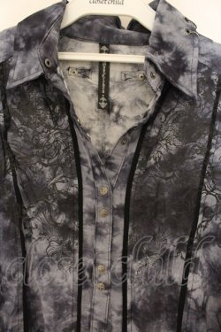 画像2: Ozz Croce / クロスptムラ染シャツ  ブルー O-26-01-10-018-OO-BL-OW-OS