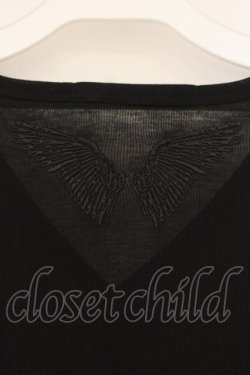 画像4: Rozen Kavalier / ウイングエンブロイダリーネット切り替えカーディガン  ブラック O-26-01-10-019-OO-TO-OW-OS