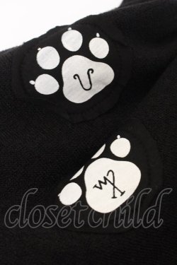 画像2: h.NAOTO / キャットワッペンタートルニット  ブラック O-26-01-10-022-HN-TO-OW-OS