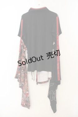 画像4: Qutie Frash / チャイナ着物袖カットソー  レッド O-26-01-10-002-QU-TO-YM-OS