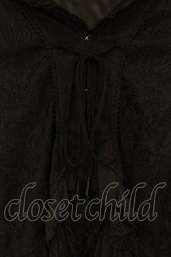画像2: Ozz Croce / ネット×レースフリルボレロ  ブラック O-26-01-10-024-OO-TO-OW-OS
