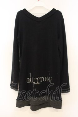 画像3: NAOTO SEVEN / シルエットptロングニットプルオーバー  ブラック×グレー O-26-01-10-025-HN-TO-OW-OS