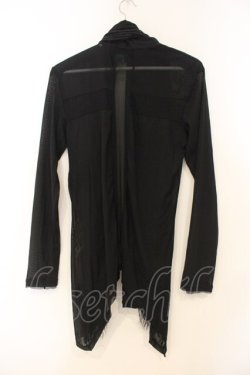 画像3: NAOTO SEVEN / 異素材バッククロスカーディガン  ブラック O-26-01-10-026-HN-TO-OW-OS