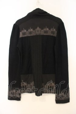 画像4: OZZ ANGELO / ゲートptニットプルオーバー  ブラック O-26-01-10-027-OO-TO-OW-OS