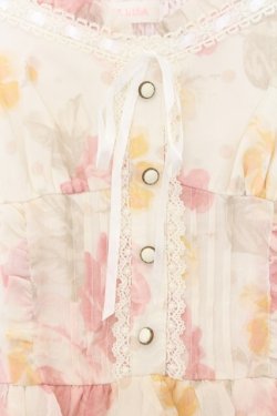 画像2: LIZ LISA / 花柄シフォンワンピース 0 シロ O-26-01-11-036-LO-OP-YM-OS